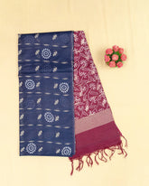 SC2888 - MIXED COTTON WITH WEAVING AND BANDHINI PRINT